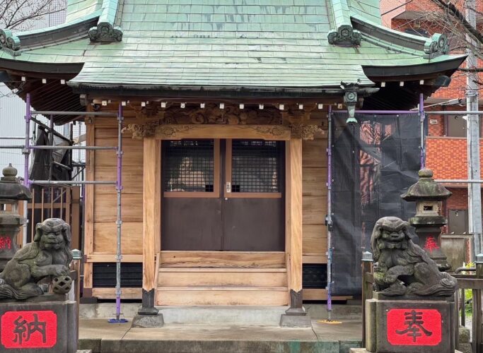 木材灰汁洗い 施工後